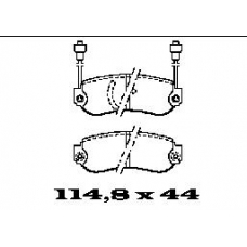 BL1164A2 FTE Колодки тормозные