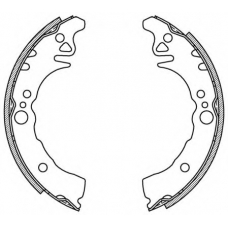 BSA2084.00 OPEN PARTS Комплект тормозных колодок