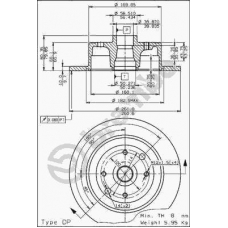 08.5309.10 BREMBO Тормозной диск