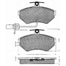 10574 BSF Комплект тормозных колодок, дисковый тормоз