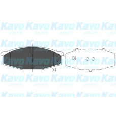 KBP-6501 KAVO PARTS Комплект тормозных колодок, дисковый тормоз