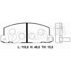 IBD-1901 IPS Parts Комплект тормозных колодок, дисковый тормоз