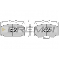 BP2369 BREMSI Комплект тормозных колодок, дисковый тормоз