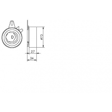 TKR 9108 TIMKEN Натяжной ролик, ремень грм