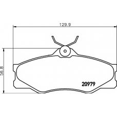 8DB 355 017-661 HELLA PAGID Комплект тормозных колодок, дисковый тормоз