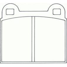 FDB2M FERODO Комплект тормозных колодок, дисковый тормоз