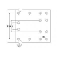 19701 TEXTAR Тормозные колодки, барабанный тормоз