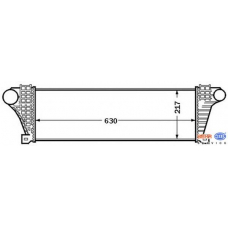 8ML 376 727-601 HELLA Интеркулер