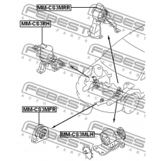 MM-CS3MLH FEBEST Подвеска, двигатель