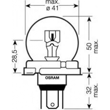 64203 OSRAM Лампа накаливания, фара дальнего света; лампа нака