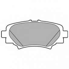 LP2702 DELPHI Комплект тормозных колодок, дисковый тормоз