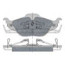 SP 241 PR SCT Комплект тормозных колодок, дисковый тормоз