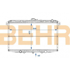 0100470 BEHR Radiator