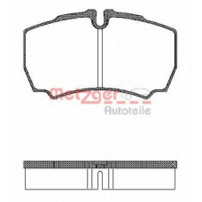 0849.00 METZGER Комплект тормозных колодок, дисковый тормоз