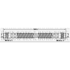 BBH6746 BORG & BECK Тормозной шланг