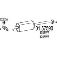 01.57590 MTS Средний глушитель выхлопных газов