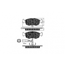 30177 SPIDAN Комплект тормозных колодок, дисковый тормоз