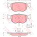 GDB1213 TRW Комплект тормозных колодок, дисковый тормоз