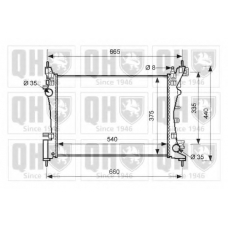 QER1570 QUINTON HAZELL Радиатор, охлаждение двигателя