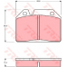 GDB119 TRW Комплект тормозных колодок, дисковый тормоз