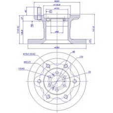 150.050 CAR Тормозной диск