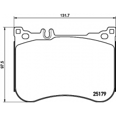 8DB 355 020-581 HELLA PAGID Комплект тормозных колодок, дисковый тормоз