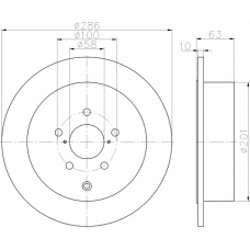 8DD 355 116-421 HELLA PAGID Тормозной диск