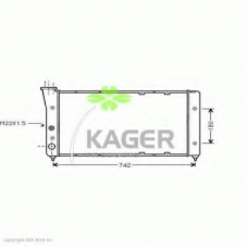 31-2069 KAGER Радиатор, охлаждение двигателя