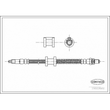 19033602 CORTECO Тормозной шланг