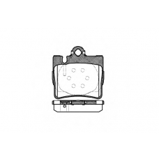 0770.00 REMSA Комплект тормозных колодок, дисковый тормоз