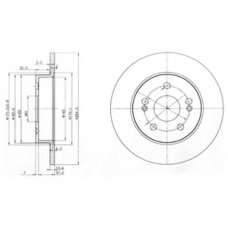 BG2698 DELPHI Тормозной диск