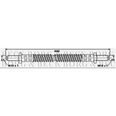 BBH6405 BORG & BECK Тормозной шланг