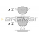 BP3062 BREMSI Комплект тормозных колодок, дисковый тормоз