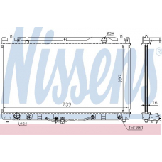64633 NISSENS Радиатор, охлаждение двигателя
