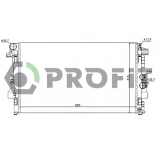 PR 3560A3 PROFIT Радиатор, охлаждение двигателя
