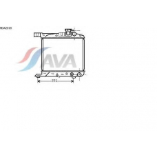 HDA2018 AVA Радиатор, охлаждение двигателя