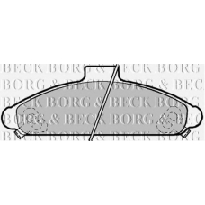 BBP1172 BORG & BECK Комплект тормозных колодок, дисковый тормоз