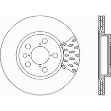 BDR1674.20 OPEN PARTS Тормозной диск