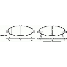 P13353.02 WOKING Комплект тормозных колодок, дисковый тормоз