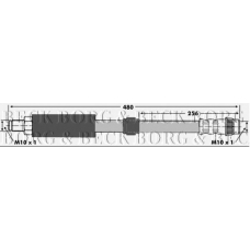 BBH6604 BORG & BECK Тормозной шланг