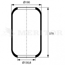 MLF8148 MERITOR Кожух пневматической рессоры