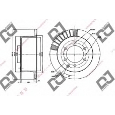 BD2034 DJ PARTS Тормозной диск