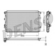 DRM32015 DENSO Радиатор, охлаждение двигателя