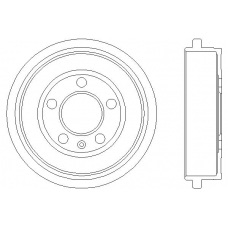 MBD247 MINTEX Тормозной барабан