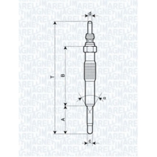 062900027304 MAGNETI MARELLI Свеча накаливания