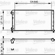 735171 VALEO Радиатор, охлаждение двигателя