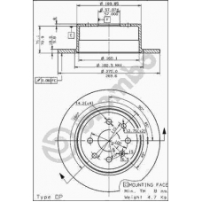 08.5748.10 BREMBO Тормозной диск