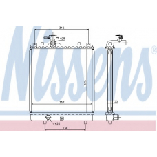 64195 NISSENS Радиатор, охлаждение двигателя