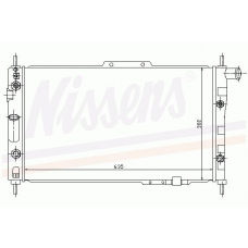 61657 NISSENS Радиатор, охлаждение двигателя
