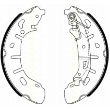 8100 15028 TRISCAN Комплект тормозных колодок